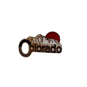 Colorado CO Mountains Sunrise State Souvenir Ski Travel Resorts Enamel Pin